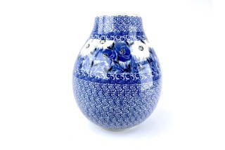 F15 Bunzlau kleine vaas Unikat U4923 vazen en vaasjes